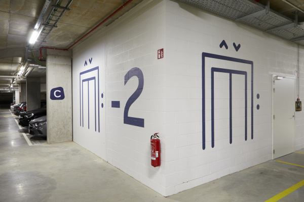 Signalisatie in gebouwen 'The Wings' Diegem